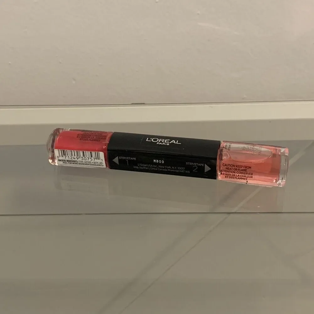 L'oreal Nail Polish Lacquer  + Top Coat ~ 904 FOREVER CANDY~ Pink Shade 0.69 oz